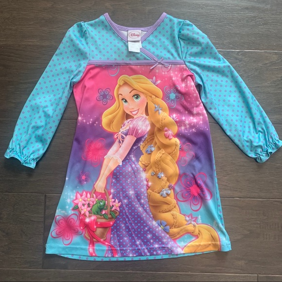 Disney Other - Disney Princess Rapunzel pajamas nightgown sz 4